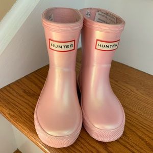 Hunter toddler sparks pink rain boot